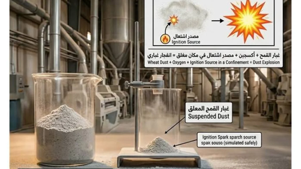 الانفجار الغباري: عندما يتحول طحين القمح إلى قنابل موقوتة